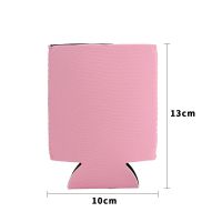 Sublimation Neoprene 300ml Beer Can Coozies-light pink