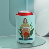 Sublimation Neoprene 300ml Beer Can Coozies-light green