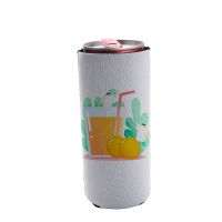 Sublimation Neoprene 330ml Beer Can Coozies-light gray