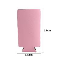 Sublimation Neoprene 330ml Beer Can Coozies-light pink