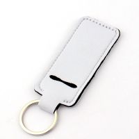 Sublimation Blank Neoprene Chapstick Holder Keychain -Rectangle