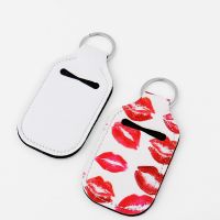 Sublimation Blank Neoprene Keychain with Hand sanitizer bottle cover