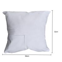 Sublimation Short plush throw pillow case with pocket