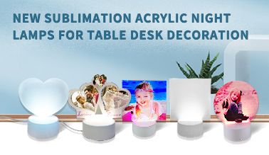 NEW Sublimation Acrylic Night Lamps for Table Desk Decoration