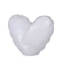 Sublimation Heart Flip Sequin Pillow Case（white+white）