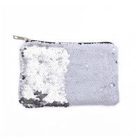 Sublimation Sequin Cosmetic bag-gold