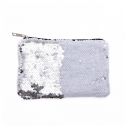 Sublimation Sequin Cosmetic bag-silver