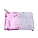 Sublimation Sequin Cosmetic bag-purple