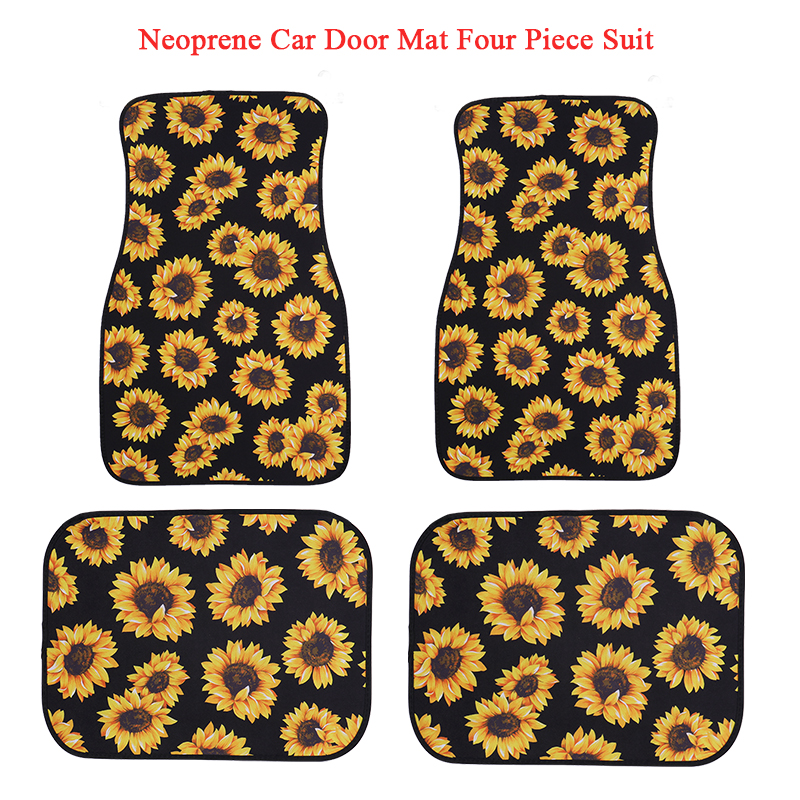 Personalized Car Floor Mats 4 Piece Suit Sublimation Neoprene Car Mat