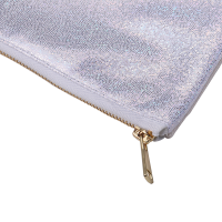 Sublimation Glitter Makeup Bags-silver