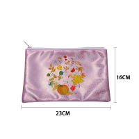 Sublimation Glitter Makeup Bags-pink