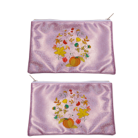 Sublimation Glitter Makeup Bags-pink