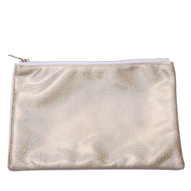 Low MOQ Single Side Flash Sequin Cosmetic Bag Sublimation Glitter ...