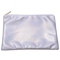 Sublimation Glitter Cosmetic Bag with Zipper-silver