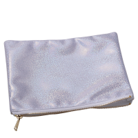 Sublimation Glitter Cosmetic Bag with Zipper-silver