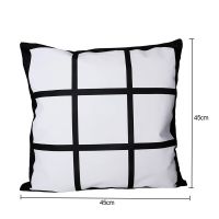 Sublimation Blank Pillow Case with 9 Panel