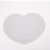 Sublimation Blank Heart Shape Paper Jigsaw Puzzle-52pcs