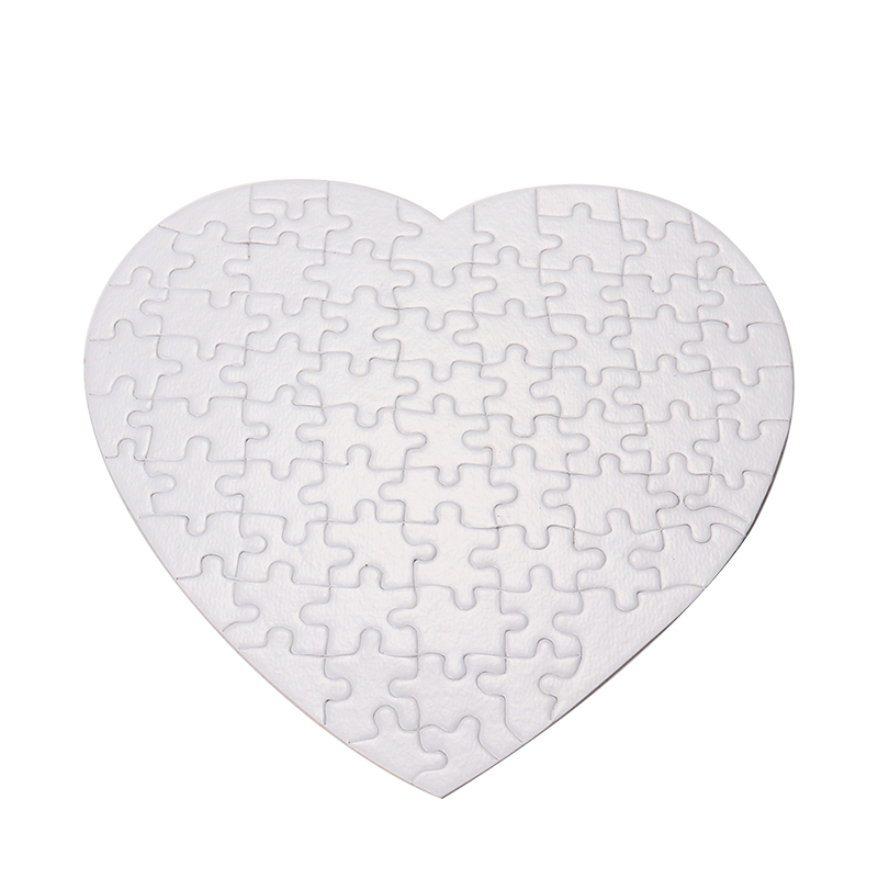 Sublimation Blank  Heart Paper Jigsaw Puzzle-75pcs