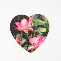 Sublimation Blank  Heart Paper Jigsaw Puzzle-75pcs