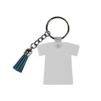 Sublimation FRP Double-sided Tassel Keychain-t-shirt