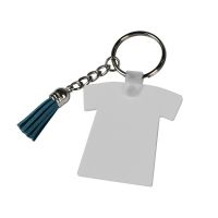 Sublimation FRP Double-sided Tassel Keychain-t-shirt