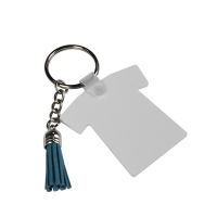 Sublimation FRP Double-sided Tassel Keychain-t-shirt