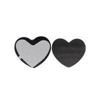 Sublimation Cell Phone holder Heart shape phone grips-black