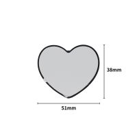 Sublimation Cell Phone holder Heart shape phone grips-black