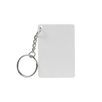 Sublimation PVC Double-sided keychain-rectangle