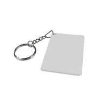 Sublimation PVC Double-sided keychain-rectangle