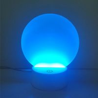 Sublimation Blank Acrylic lamp-frosted round-with 15 colors USB stand and remote control