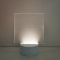 Sublimation Blank Acrylic lamp-frosted square-with 3 colors USB stand