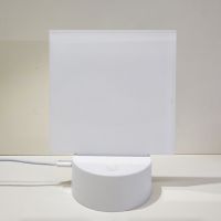 Sublimation Blank Acrylic Lamp-white square-with 15 colors USB stand and remote control