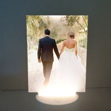 Sublimation Blank Acrylic lamp-frosted rectangle-with 15 colors USB stand and remote control