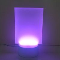 Sublimation Blank Acrylic lamp-frosted rectangle-with 15 colors USB stand and remote control