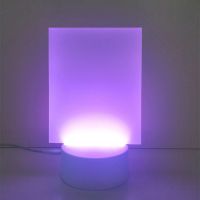 Sublimation Blank Acrylic lamp-frosted rectangle-with 3 colors USB stand