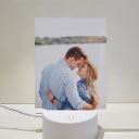 Sublimation Blank Acrylic lamp-white rectangle-with 15 colors USB stand and remote control