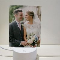 Sublimation Blank Acrylic lamp-white rectangle-with 15 colors USB stand and remote control