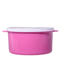 Sublimation Blank Round Plastic Lunch Box Candy box-rose red