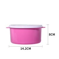 Sublimation Blank Round Plastic Lunch Box Candy box-rose red