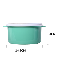 Sublimation Blank Round Plastic Lunch Box Candy box-green