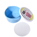 Sublimation Blank Round Plastic Lunch Box Candy box-blue