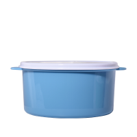 Sublimation Blank Round Plastic Lunch Box Candy box-blue