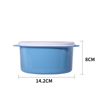 Sublimation Blank Round Plastic Lunch Box Candy box-blue