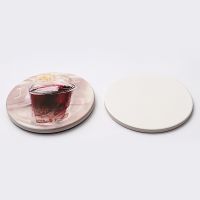 Sublimation Tea Cup Ceramic Coasters with Cork-round