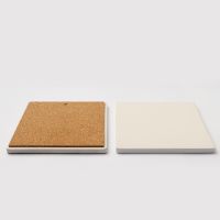 Sublimation Tea Cup Ceramic Coasters with Cork-square