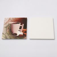 Sublimation Tea Cup Ceramic Coasters with Cork-square