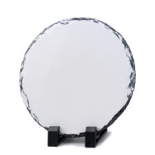 Sublimation Blank Slate Photo frame-round