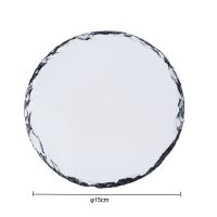 Sublimation Blank Slate Photo frame-round