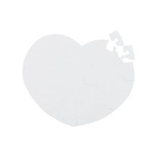 Sublimation  A4 Pearl white magnet Heart puzzle-52 pieces